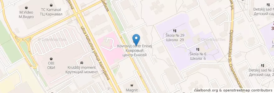 Mapa de ubicacion de Shашлык en Rusia, Уральский Федеральный Округ, Свердловская Область, Городской Округ Екатеринбург.