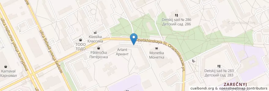 Mapa de ubicacion de Аптека-Сити-9 en Russland, Föderationskreis Ural, Oblast Swerdlowsk, Городской Округ Екатеринбург.
