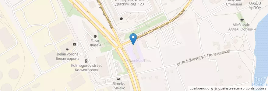 Mapa de ubicacion de Лада Люкс en روسيا, منطقة فيدرالية أورالية, أوبلاست سفردلوفسك, بلدية يكاترينبورغ.