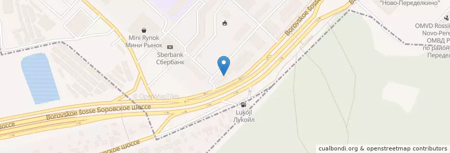 Mapa de ubicacion de МедиАрт en Russia, Distretto Federale Centrale, Москва, Западный Административный Округ, Район Ново-Переделкино.