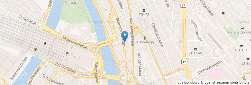 Mapa de ubicacion de Kian en Switzerland, Zurich, District Zurich, Zurich.