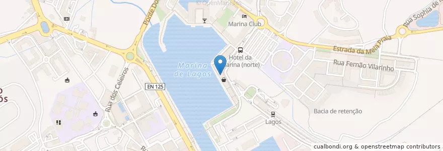 Mapa de ubicacion de Quay Lagos en Portugal, Algarve, Algarve, Faro, Lagos, São Gonçalo De Lagos.