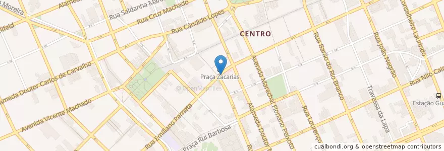 Mapa de ubicacion de La Casa Di Frango en ブラジル, 南部地域, パラナ, Região Geográfica Intermediária De Curitiba, Região Metropolitana De Curitiba, Microrregião De Curitiba, クリチバ.