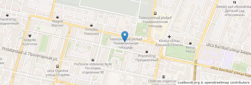 Mapa de ubicacion de Калужский офтальмологический центр en ロシア, 中央連邦管区, カルーガ州, Городской Округ Калуга.
