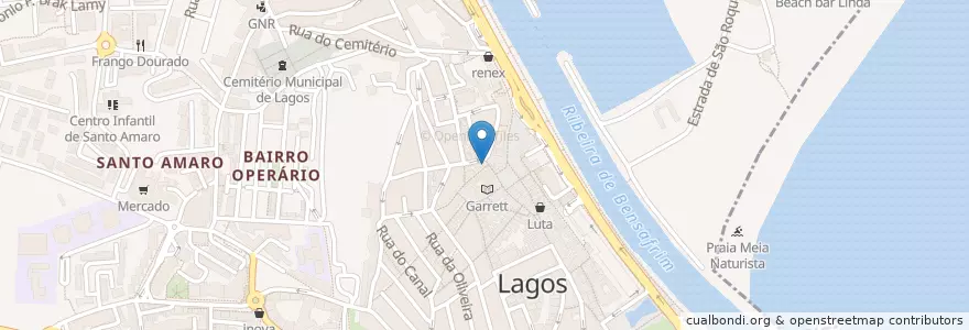 Mapa de ubicacion de Pescador en Португалия, Алгарве, Алгарви, Faro, Lagos, São Gonçalo De Lagos.