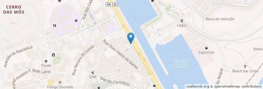 Mapa de ubicacion de Novo Banko en Португалия, Алгарве, Алгарви, Faro, Lagos, São Gonçalo De Lagos.