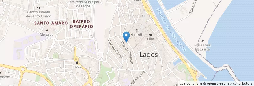 Mapa de ubicacion de osaka en ポルトガル, Algarve, Algarve, Faro, Lagos, São Gonçalo De Lagos.