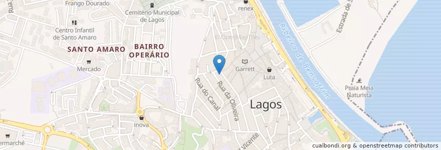 Mapa de ubicacion de 3 Amigos en 葡萄牙, Algarve, Algarve, Faro, Lagos, São Gonçalo De Lagos.