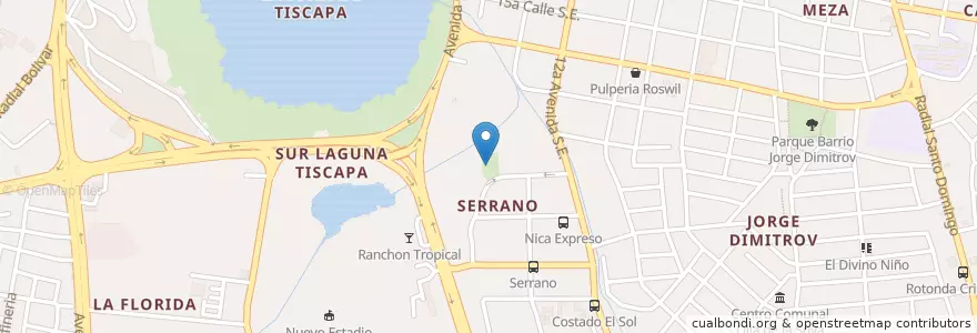 Mapa de ubicacion de Centro De Salud Roberto Herrera Rios en Никарагуа, Departamento De Managua, Managua (Municipio).