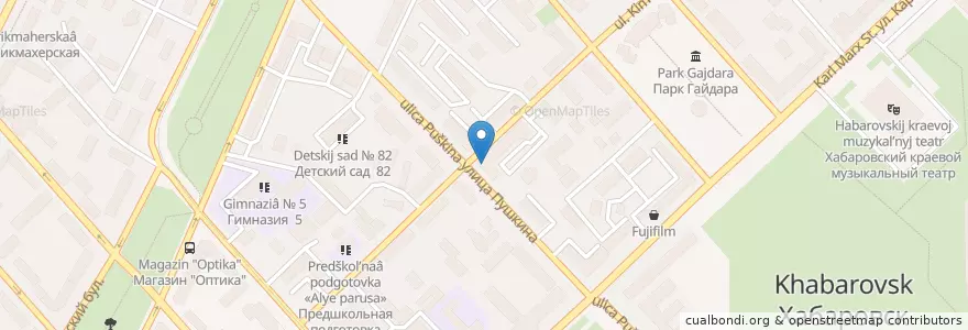 Mapa de ubicacion de Сытый Федот en Rusland, Federaal District Verre Oosten, Kraj Chabarovsk, Городской Округ Хабаровск.