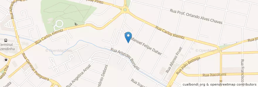 Mapa de ubicacion de Unidade de Saúde Vila Estrela - PSF en 巴西, 南部, 巴拉那, Região Geográfica Intermediária De Curitiba, Região Metropolitana De Curitiba, Microrregião De Curitiba, 库里蒂巴.