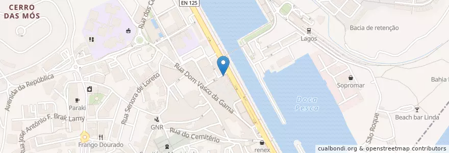 Mapa de ubicacion de Refresh en Португалия, Алгарве, Алгарви, Faro, Lagos, São Gonçalo De Lagos.