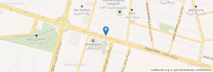 Mapa de ubicacion de نیمکت en イラン, ケルマーン, شهرستان بم, بخش مرکزی شهرستان بم, بم.