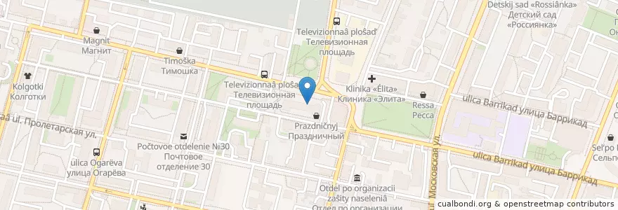 Mapa de ubicacion de Гемотест en روسيا, Центральный Федеральный Округ, Калужская Область, Городской Округ Калуга.