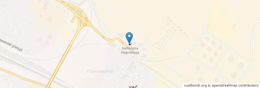 Mapa de ubicacion de Нефтебаза en Россия, Северо-Кавказский Федеральный Округ, Дагестан, Городской Округ Махачкала.