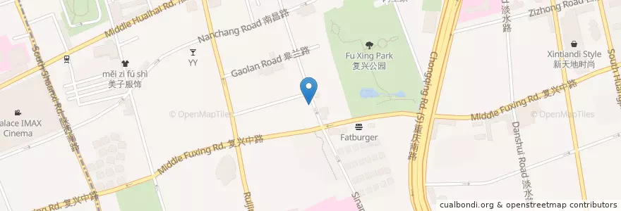 Mapa de ubicacion de The Neros en الصين, شانغهاي, 黄浦区.
