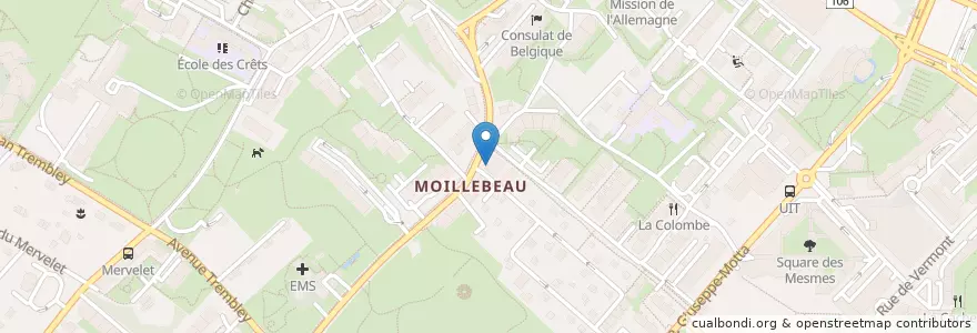 Mapa de ubicacion de Dr Massimo Romelli en スイス, ジュネーヴ, ジュネーヴ, Genève.