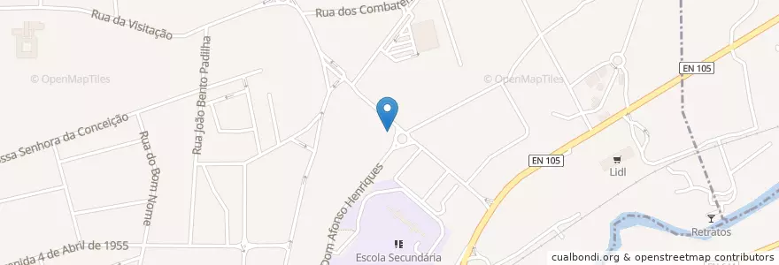 Mapa de ubicacion de Escola de Condução Avilense en Portugal, Norte, Área Metropolitana Do Porto, Porto, Santo Tirso, Aves.