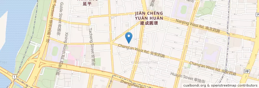 Mapa de ubicacion de 黒點鶏肉食堂 en Taiwan, Nuova Taipei, Taipei, Distretto Di Datong.
