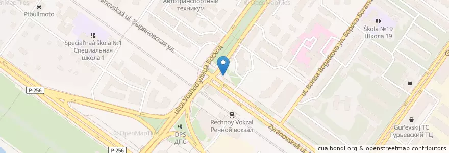 Mapa de ubicacion de Подорожник en Rusia, Сибирский Федеральный Округ, Wilayah Novosibirsk, Городской Округ Новосибирск.