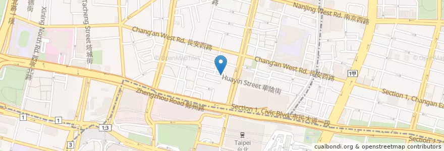 Mapa de ubicacion de 老 牛肉麺 en تايوان, تايبيه الجديدة, تايبيه.