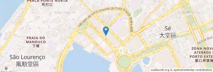 Mapa de ubicacion de 栢佳停車場 Silo Espaço Sintra en Chine, Macao, Guangdong, Municipalité De Macao, 珠海市, 香洲区.