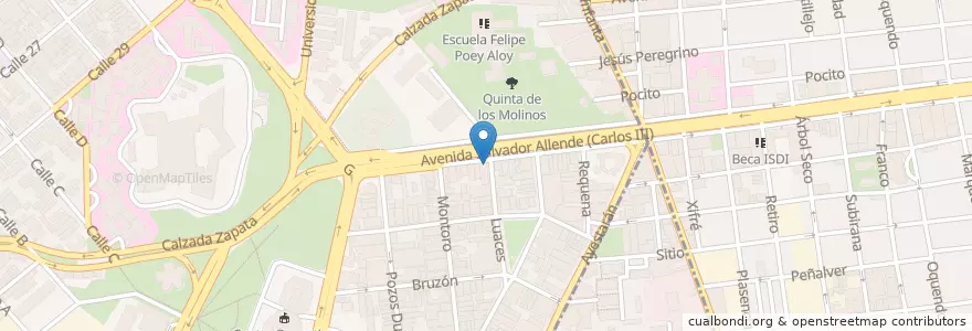 Mapa de ubicacion de La Antigua Chiquita en Куба, Гавана.