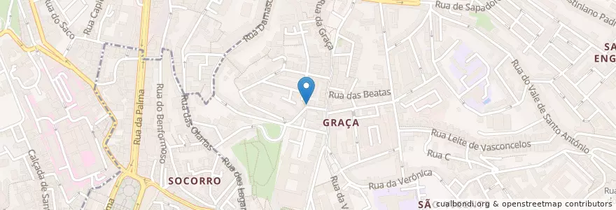 Mapa de ubicacion de Giradiscos Bar en Portugal, Aire Métropolitaine De Lisbonne, Lisbonne, Grande Lisboa, Lisbonne, São Vicente.