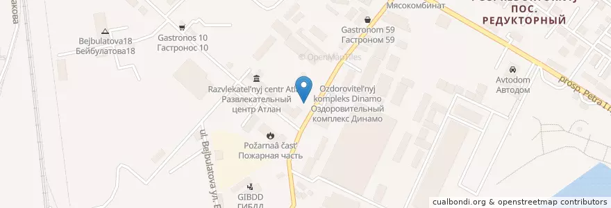 Mapa de ubicacion de Автомойка Carwash en ロシア, 北カフカース連邦管区, Дагестан, Городской Округ Махачкала.