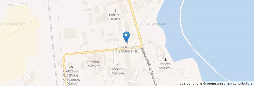Mapa de ubicacion de 1й ПОЛК ППС en ロシア, 北カフカース連邦管区, Дагестан, Городской Округ Махачкала.