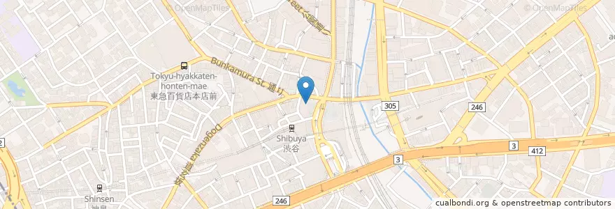 Mapa de ubicacion de L'Occitane Café en Jepun, 東京都, 渋谷区.