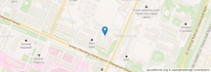 Mapa de ubicacion de Алоэ-информ en Russia, Northwestern Federal District, Arkhangelsk Oblast, Primorsky District, Городской Округ Архангельск.