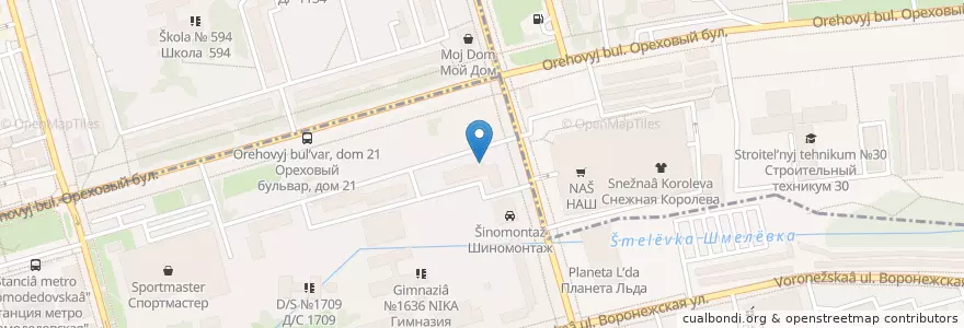 Mapa de ubicacion de Star Dent en Rusia, Distrito Federal Central, Москва, Южный Административный Округ.