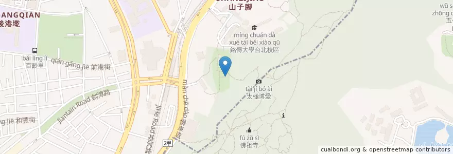 Mapa de ubicacion de 圓山水神社 en تایوان, 新北市, تایپه, 士林區.