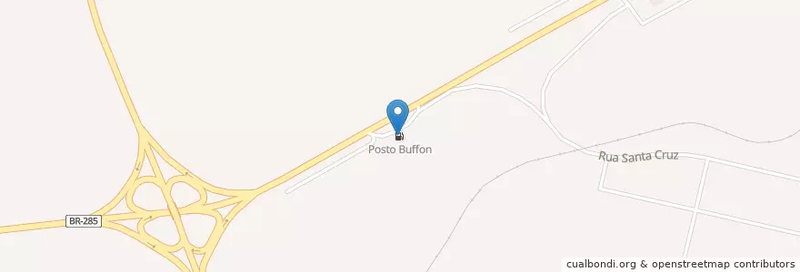 Mapa de ubicacion de Posto Buffon en Brazil, Jižní Region, Rio Grande Do Sul, Região Geográfica Intermediária De Passo Fundo, Região Geográfica Imediata De Passo Fundo, Passo Fundo.