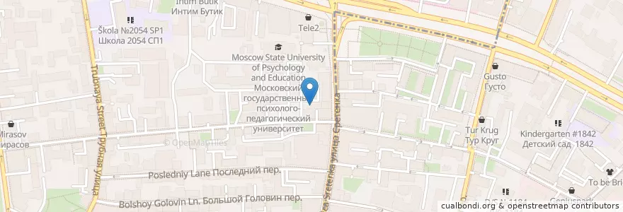 Mapa de ubicacion de Crazy Shisha en Россия, Центральный Федеральный Округ, Москва, Центральный Административный Округ, Мещанский Район.