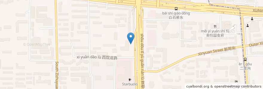 Mapa de ubicacion de 公安部第一研究所内部停车场 en Chine, Pékin, Hebei, 海淀区.