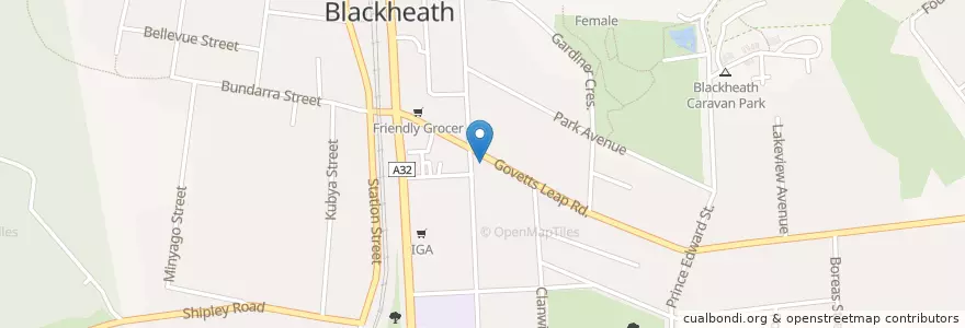 Mapa de ubicacion de Fumo Blackheath en 澳大利亚, 新南威尔士州, Blue Mountains City Council.