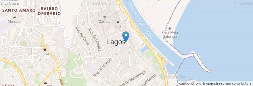 Mapa de ubicacion de Jotta 13 en Portogallo, Algarve, Algarve, Faro, Lagos, São Gonçalo De Lagos.