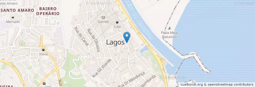 Mapa de ubicacion de Giovanni en Португалия, Алгарве, Алгарви, Faro, Lagos, São Gonçalo De Lagos.