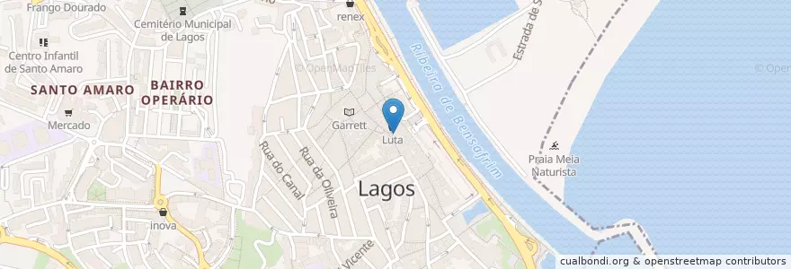 Mapa de ubicacion de Silva en 葡萄牙, Algarve, Algarve, Faro, Lagos, São Gonçalo De Lagos.