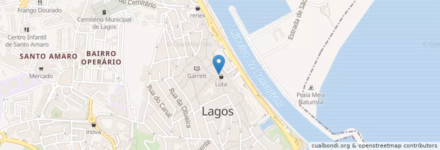 Mapa de ubicacion de Tandoori en 葡萄牙, Algarve, Algarve, Faro, Lagos, São Gonçalo De Lagos.