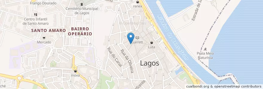 Mapa de ubicacion de o requinte en ポルトガル, Algarve, Algarve, Faro, Lagos, São Gonçalo De Lagos.