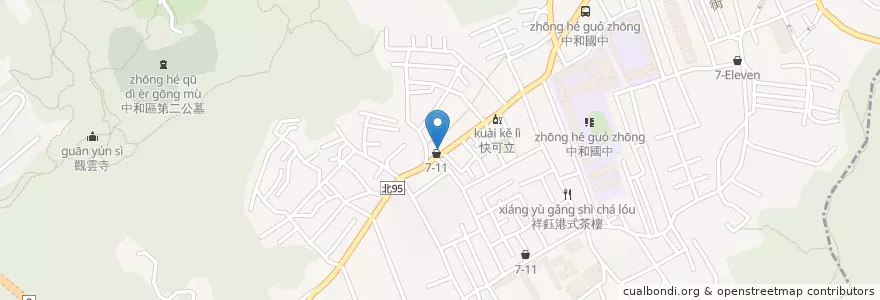 Mapa de ubicacion de 老先覺 en 台湾, 新北市, 中和区.