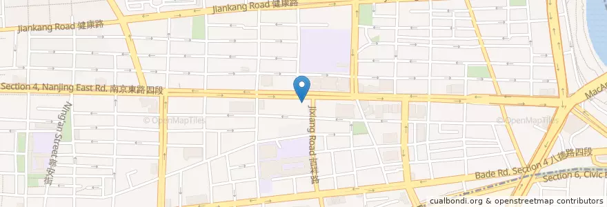 Mapa de ubicacion de Taishin International Bank en Taiwan, New Taipei, Taipei, Songshan District.
