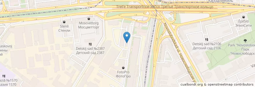 Mapa de ubicacion de Бодро пожаловать en Россия, Центральный Федеральный Округ, Москва.