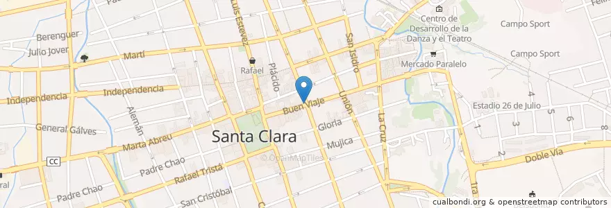Mapa de ubicacion de Snack-Bar Empire en کوبا, Villa Clara, Santa Clara, Ciudad De Santa Clara.
