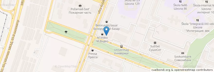 Mapa de ubicacion de Норма en روسيا, Центральный Федеральный Округ, Москва, Северо-Западный Административный Округ, Район Строгино.