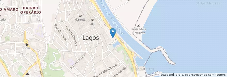 Mapa de ubicacion de Alma mercado en Portugal, Algarve, Algarve, Faro, Lagos, São Gonçalo De Lagos.