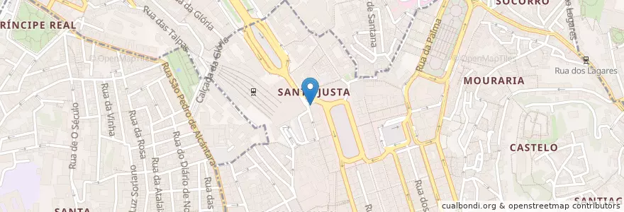 Mapa de ubicacion de Beira Gare en ポルトガル, Área Metropolitana De Lisboa, Lisboa, Grande Lisboa, リスボン.